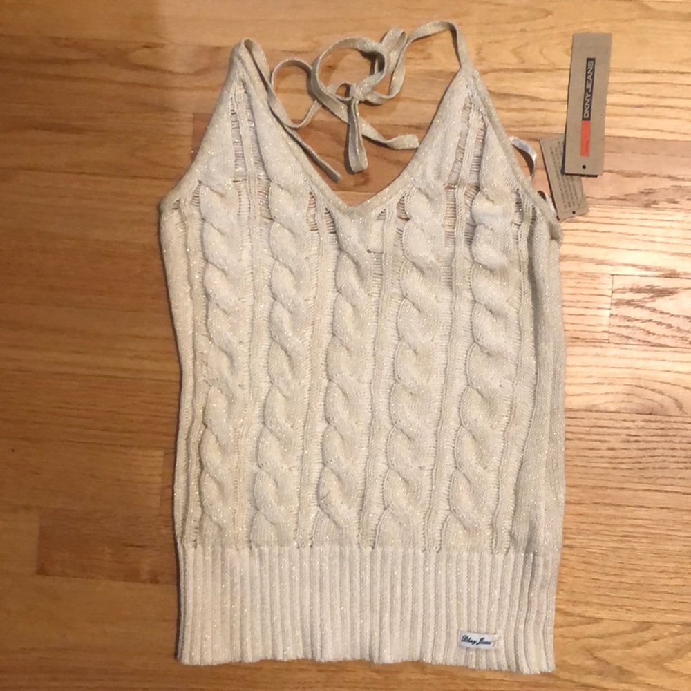Dkny Cream halter sweater